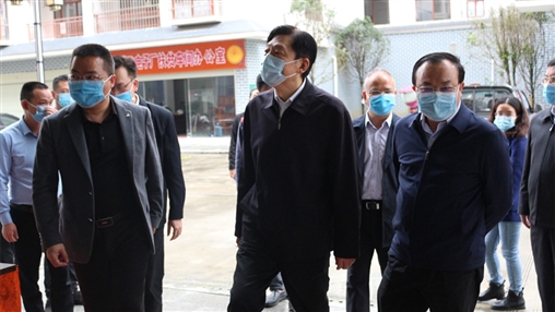 广西壮族自治区党委副书记孙大伟莅临百裕集团环江扶贫车间指导工作